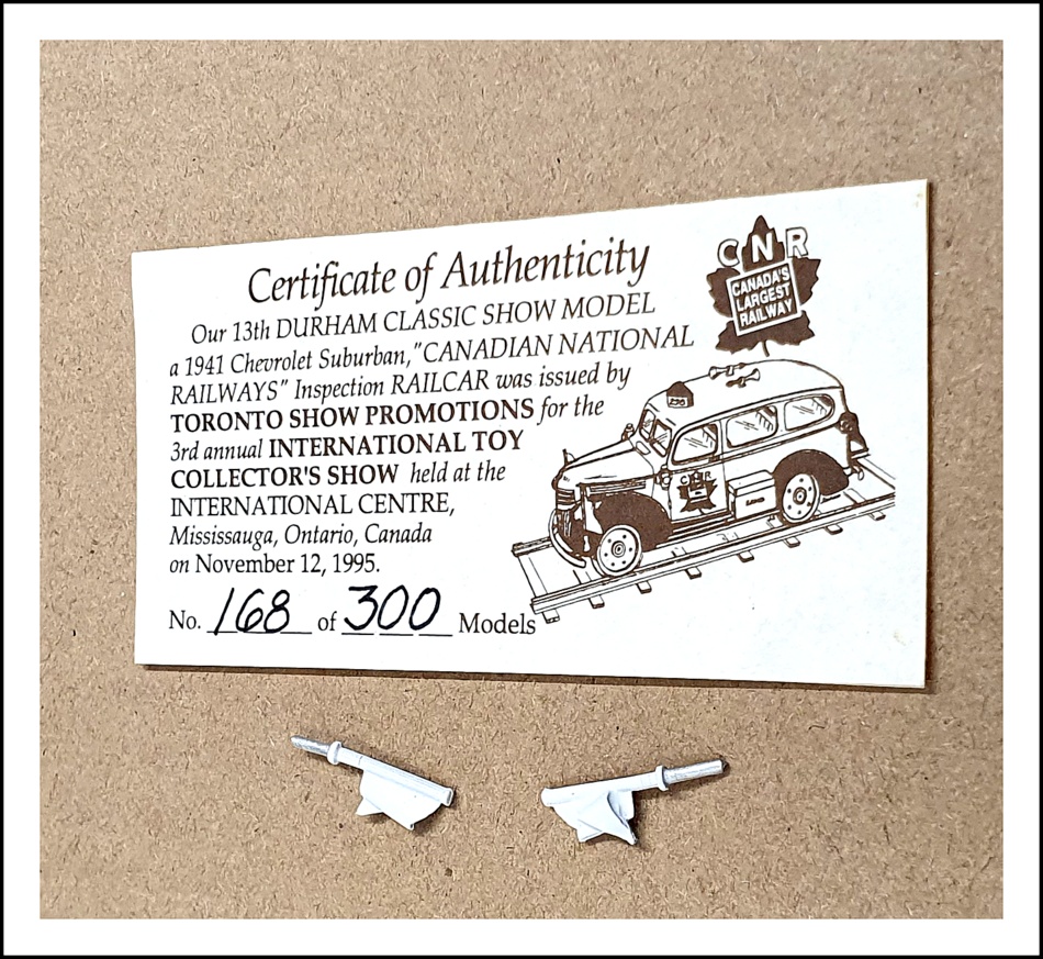 Durham Classics 1/43 – 1941 Chevrolet Suburban Railcar – Série Limitée 1/300