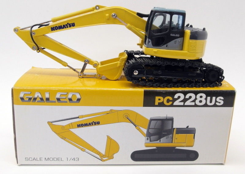 Tomica 1/43 Scale Diecast - PC228US Galeo Komatsu PC228 US