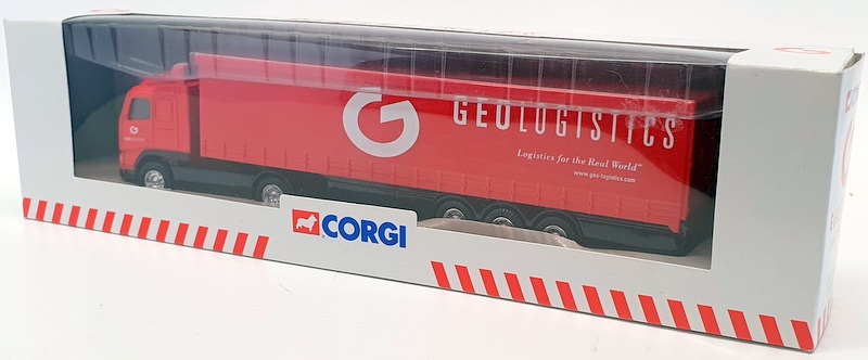 Corgi 1/64 Scale Model Truck 59553 - Volvo Curtainside Geologistics