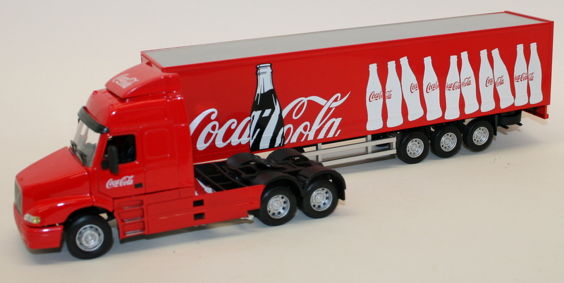 Oxford 1/50 Scale Diecast Truck CR043CC - Volvo NH12 & Fridge Trailer Coca Cola