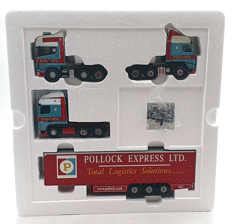 Corgi 1/50 Scale CC99130 - Scotland Finest Pollock 3 Truck Set Volvo Daf Scania