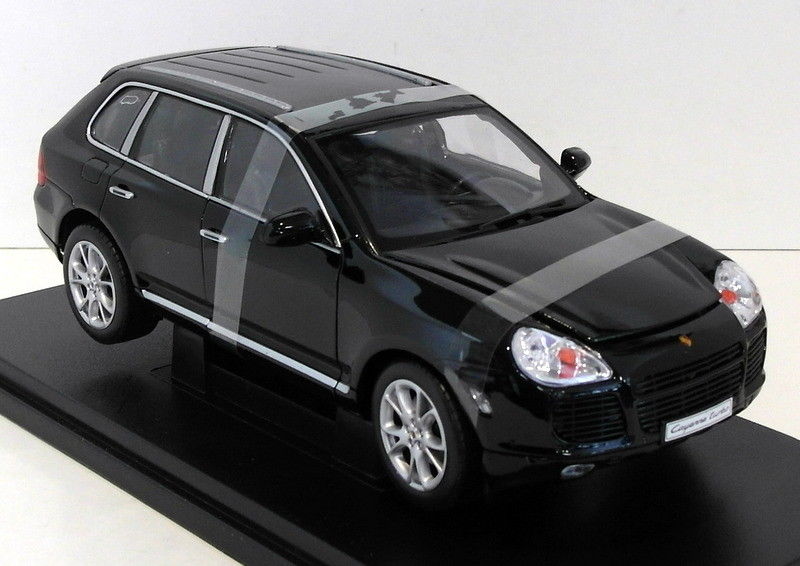 Welly Models 1/18 Scale Diecast 12529W - Porsche Cayenne Turbo - Black Welly Models 1/18 Scale Diecast 12529W - Porsche Cayenne Turbo - Black
