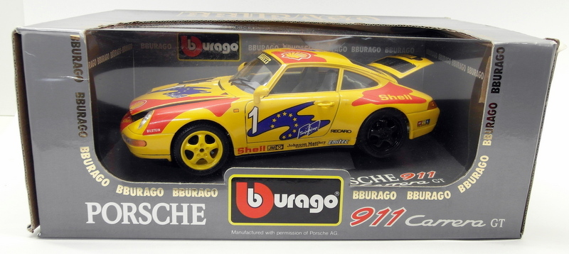 Burago ポルシェ911turbo Burago 1/18 Scale Diecast 3360 Porsche 911 Carrera GT 1993