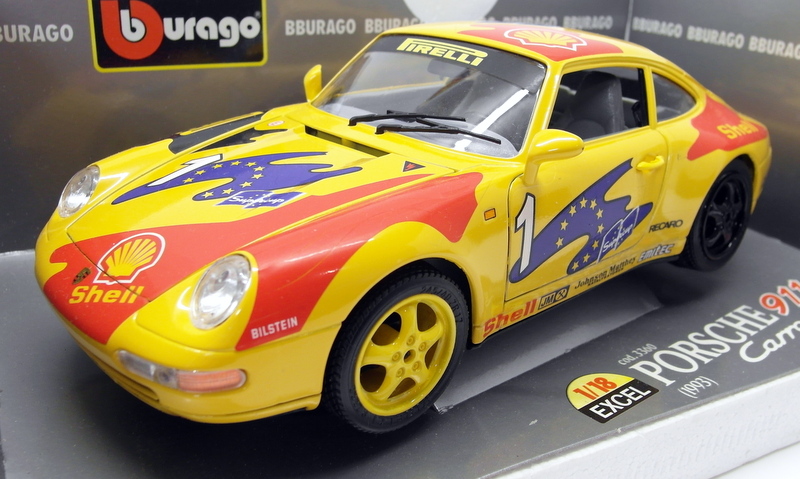 Burago ポルシェ911turbo Burago 1/18 Scale Diecast 3360 Porsche 911 Carrera GT 1993
