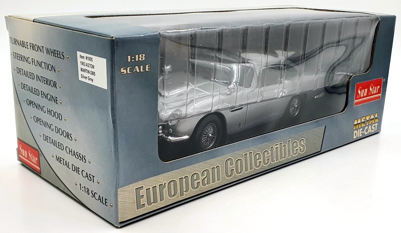 Sunstar 1/18 Scale Diecast  - 1005 Aston Martin DB5 1963 - Silver Grey