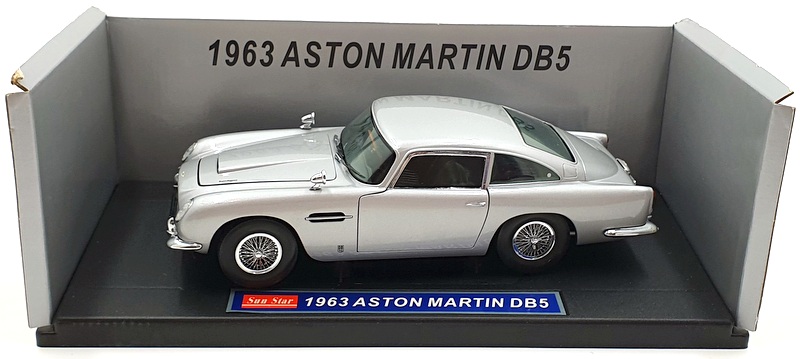 Sunstar 1/18 Scale Diecast  - 1005 Aston Martin DB5 1963 - Silver Grey