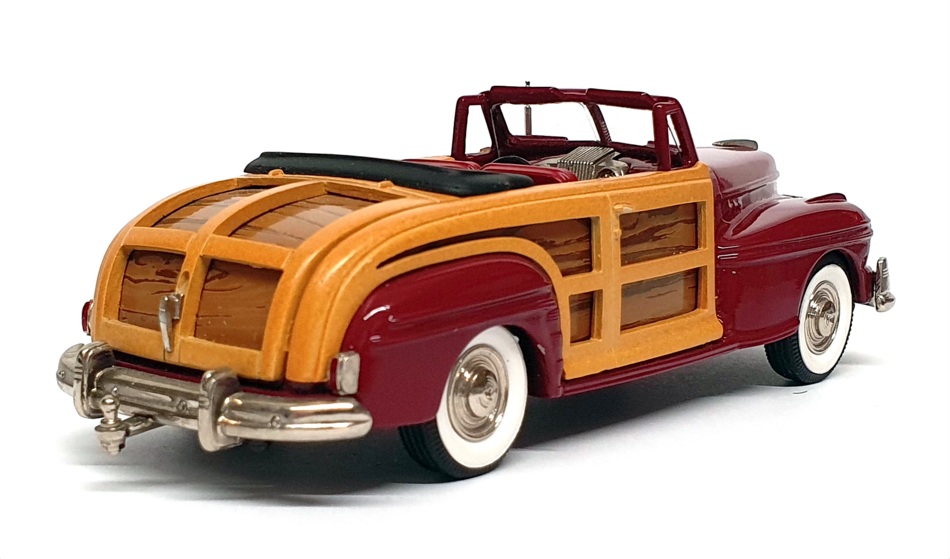 Brooklin 1/43 Scale BRK69 001 - 1946 Mercury Sportsman Woody Conv - Maroon