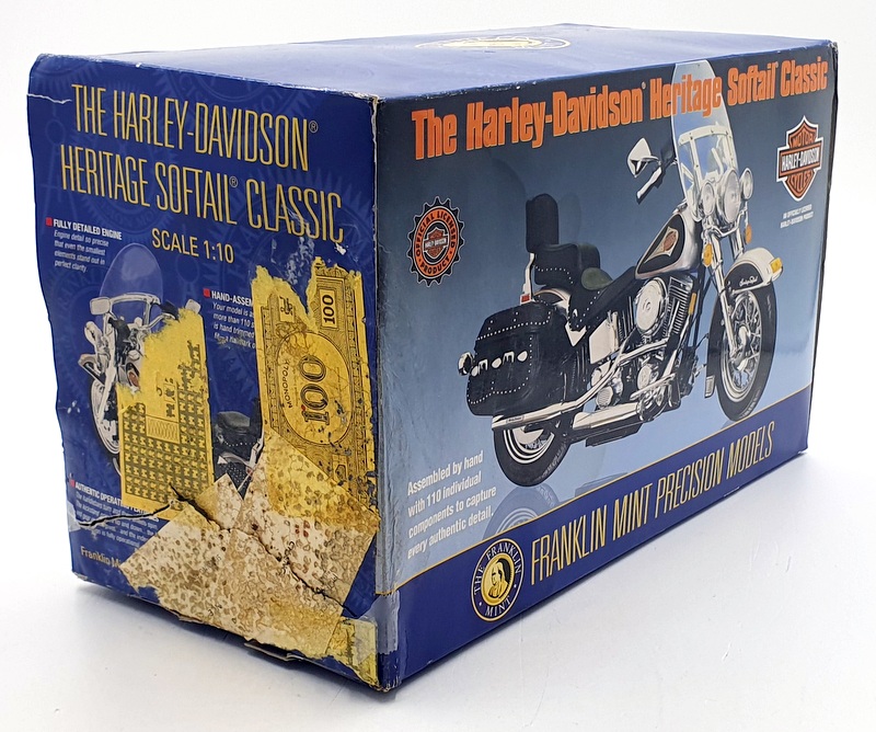 Franklin Mint 1/10 Scale B11YZ87 - The Harley-Davidson Heritage Softail Classic