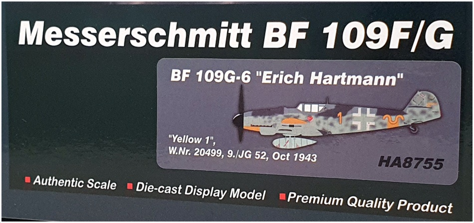 Hobby Master 1/48 Scale HA8755 - Messerschmitt BF 109G-6 