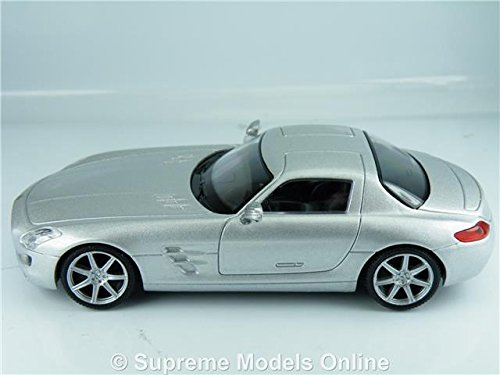 Atlas 1/43 Scale Die-cast metal model - Mercedes Benz SLS AMG Silver