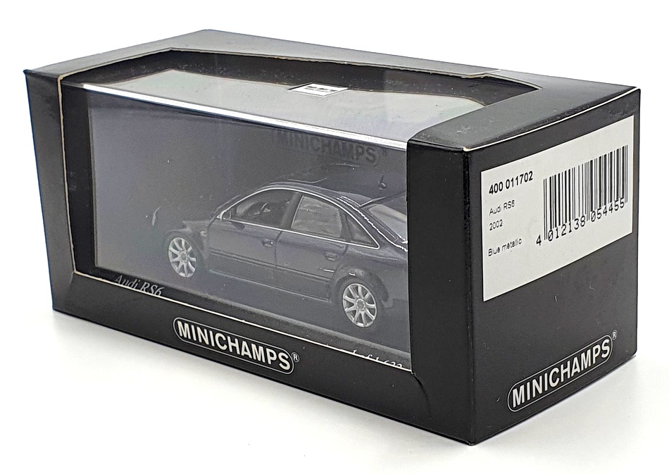 Minichamps 1/43 Scale 400 011702 - 2002 Audi RS6 - Met Blue