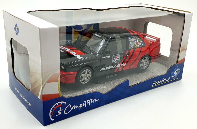 Solido 1/18 Scale Diecast S1801521 - BMW E30 M3 Advan Drift Team 1990