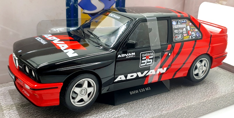 Solido 1/18 Scale Diecast S1801521 - BMW E30 M3 Advan Drift Team 1990