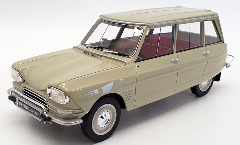 BOS Models 1/18 Scale BOS389 - 1967 Citroen Ami 6 Break - Beige