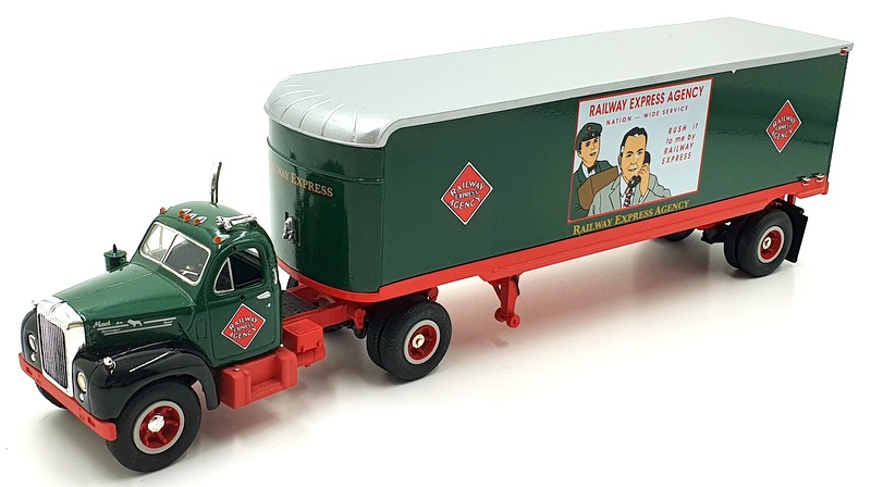 First Gear 1/34 Scale 19-1654 1960 B61 Mack Tractor And Trailer Railway Express