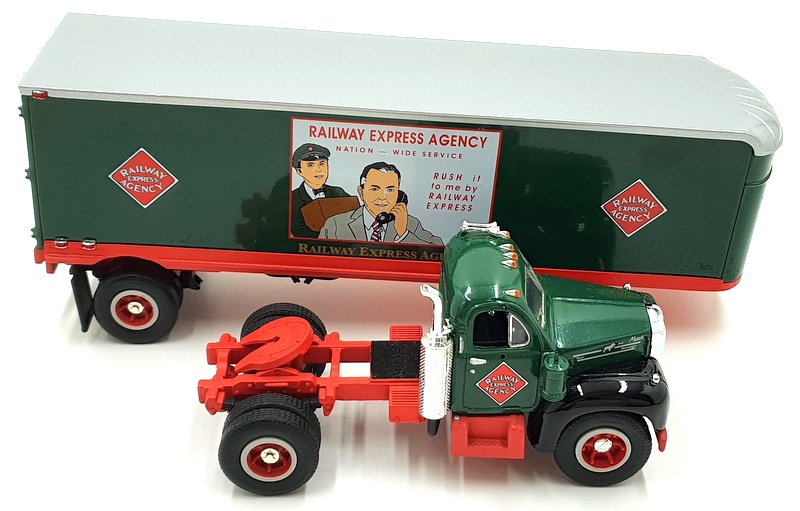 First Gear 1/34 Scale 19-1654 1960 B61 Mack Tractor And Trailer Railway Express