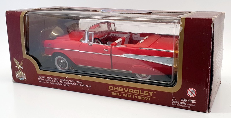 Road Legends 1/18 Scale Diecast 92108 - 1957 Chevrolet Bel Air - Red