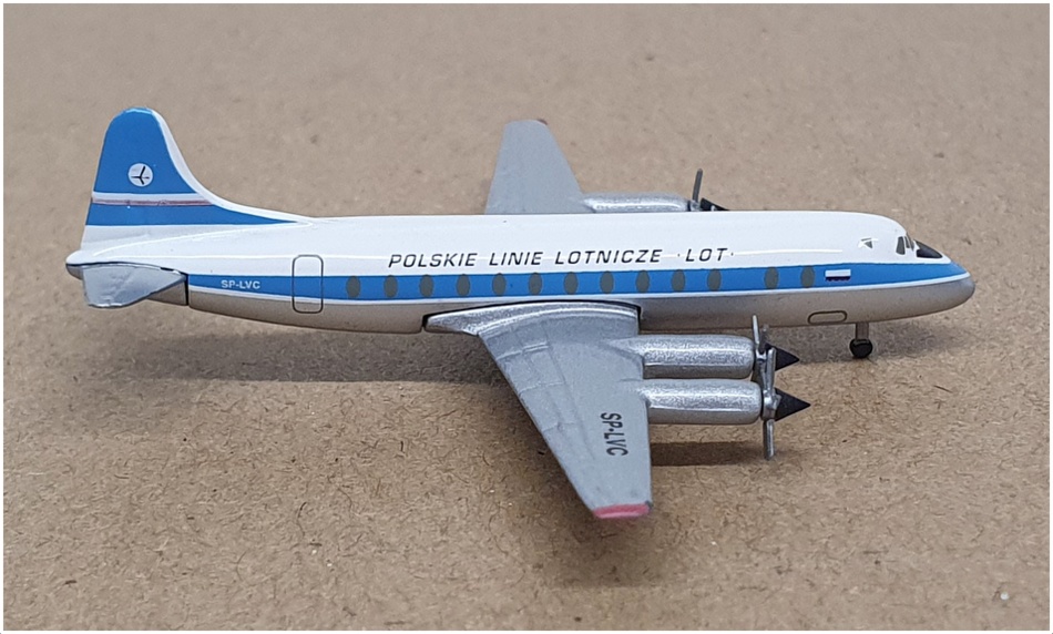 Herpa 1/500 Scale 512008 - Vickers Viscount Aircraft SP-LVC - Polish Airlines