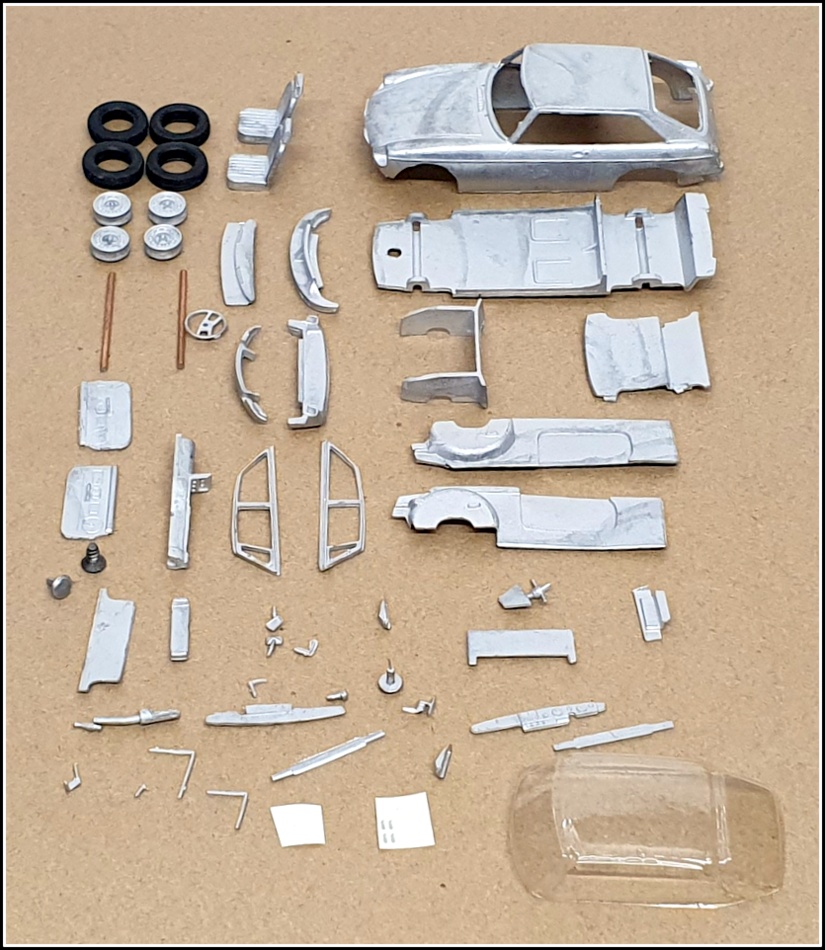 K&R Replicas 1/43 Scale Unbuilt Kit ACE18 - MGB GT V8 Rubber Bumpers