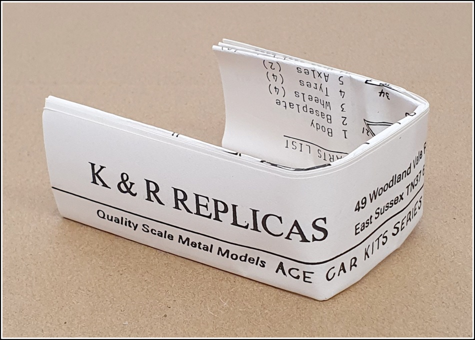 K&R Replicas 1/43 Scale Unbuilt Kit ACE18 - MGB GT V8 Rubber Bumpers
