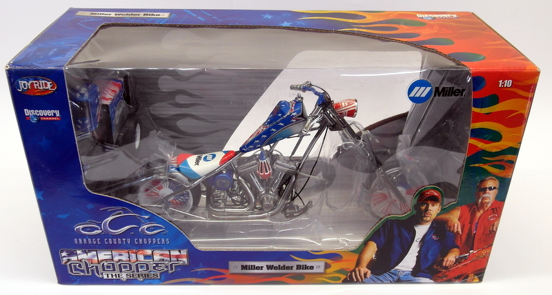 Ertl 1/10 Scale diecast - 79124 Orange county choppers Miller Welder Bike Ertl 1/10 Scale diecast - 79124 Orange county choppers Miller Welder Bike