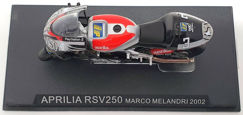 Altaya 1/24 Scale Model Motorcycle AL28014 - 2002 Aprilia RSV250 Marco Melandri