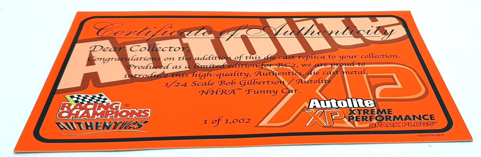 Racing Champions 1/24 Scale 18647PH - Chevrolet Funny Car Dragster NHRA 2005 Racing Champions 1/24 Scale 18647PH - Chevrolet Funny Car Dragster NHRA 2005