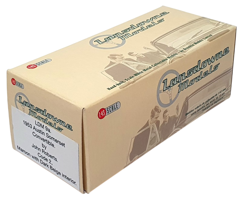 Lansdowne Models 1/43 Scale LDM9a - 1953 Austin Somerset Conv JOHN ROBERTS Lansdowne Models 1/43 Scale LDM9a - 1953 Austin Somerset Conv JOHN ROBERTS