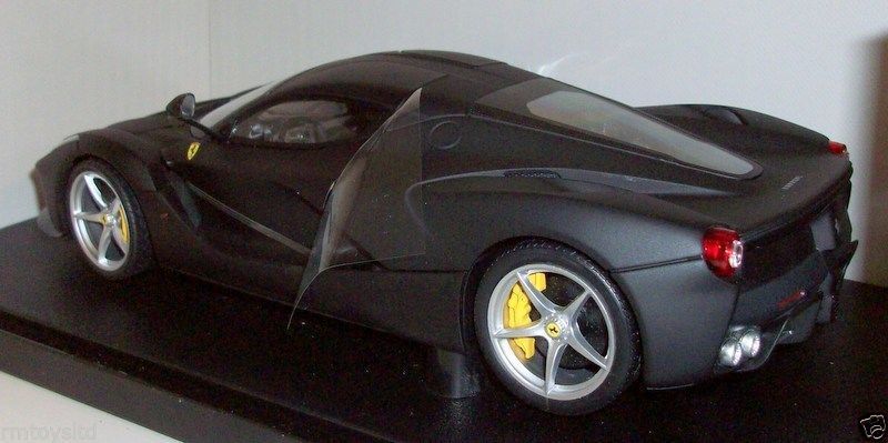 1/18 Hot Wheels Ferrari LaFerrari in Matte Black with custom