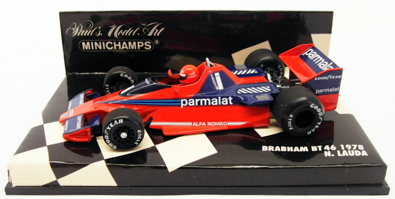 Minichamps 1/43 Scale Model Car 430 780001 - F1 Brabham BT46 1978 Minichamps 1/43 Scale Model Car 430 780001 - F1 Brabham BT46 1978