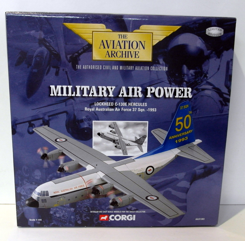 Corgi 1/144 Scale Diecast AA31303 Lockheed C-130E Hercules Royal Australian AF Corgi 1/144 Scale Diecast AA31303 Lockheed C-130E Hercules Royal Australian AF