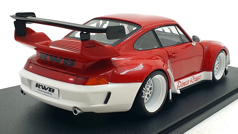 Solido 1/18 Scale S1808505 - 2020 Porsche RWB Porco Rosso - Red/White