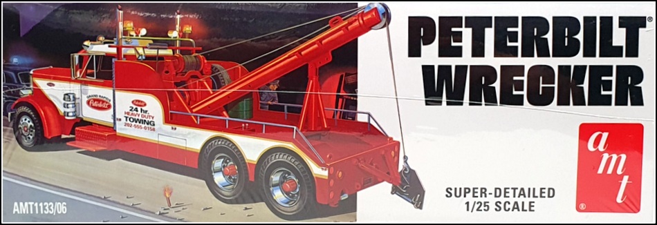AMT 1/25 Scale Unbuilt Kit AMT1133/06 - Peterbilt Wrecker Truck