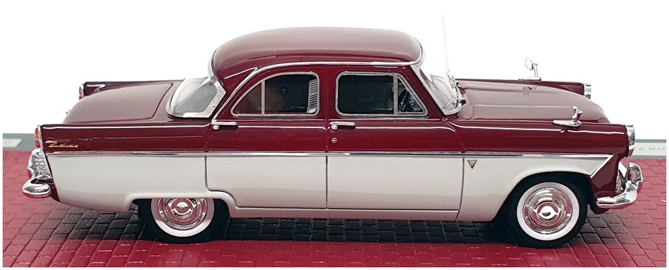 Matrix 1/43 Scale MX40603-152 - 1959-62 Ford Zodiac 206E Saloon - Maroon/Grey