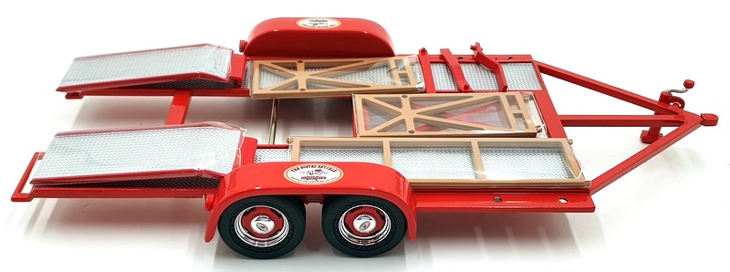 GMP 1/18 Scale Diecast 18963 - Busted Knuckle Garage Trailer - Red/Silver