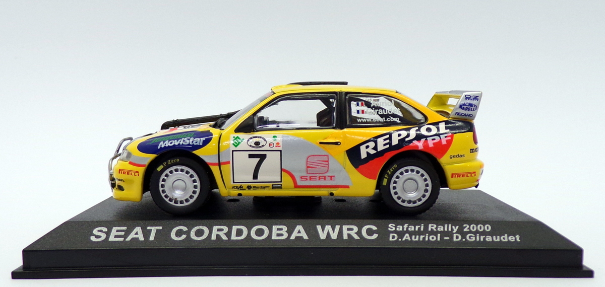 Altaya 1/43 Scale AL121219 - Seat Cordoba WRC - #7 Safari Rally 2000