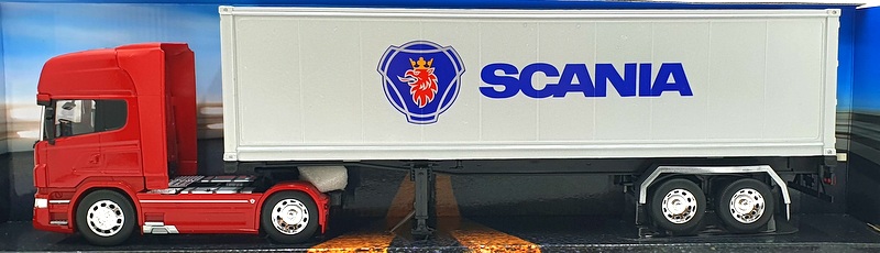 Welly 1/32 Scale 32671S-W - Scania V8 R730 Truck - Red/Silver | eBay