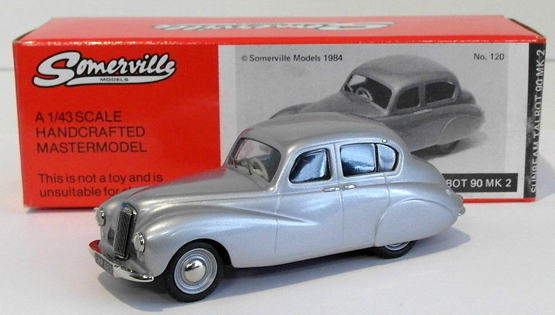 Somerville Models 1/43 Scale 120 - Sunbeam Talbot 90 Mk2 - Silver Grey