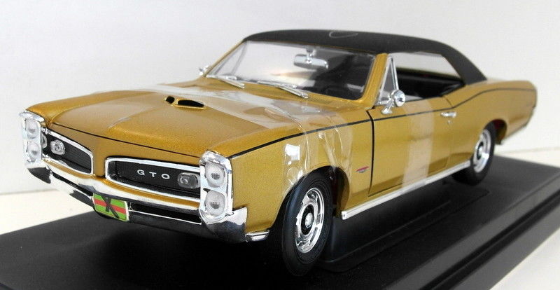 Ertl 1/18 Scale Diecast - 32893 1966 Pontiac GTO Gold John Force