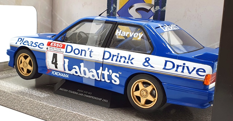BMW E30 M3 Solido - BTCC 1991 - Échelle 1:18 - Voiture Miniature De Collection - Métal