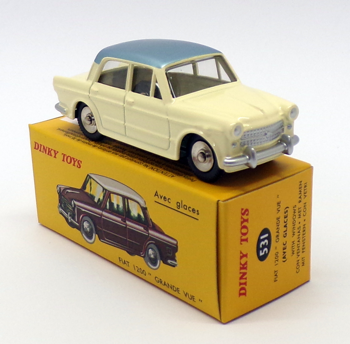 Atlas Editions Dinky Toys 531 - Fiat 1200 - Cream | eBay