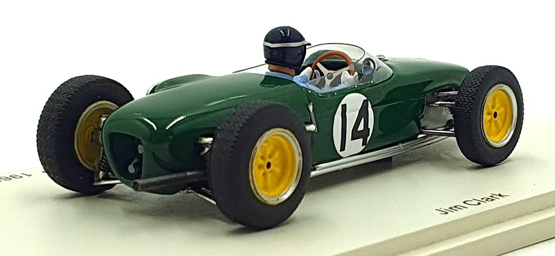 Spark 1/43 Scale Resin S1840 - F1 Lotus 18 #14 3rd Portugal GP 1960 - Jim Clark Spark 1/43 Scale Resin S1840 - F1 Lotus 18 #14 3rd Portugal GP 1960 - Jim Clark