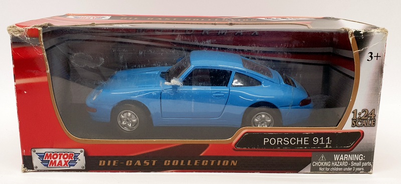 MotorMax 1/24 Scale Metal Model 73222BL - Porsche 911 - Blue | eBay