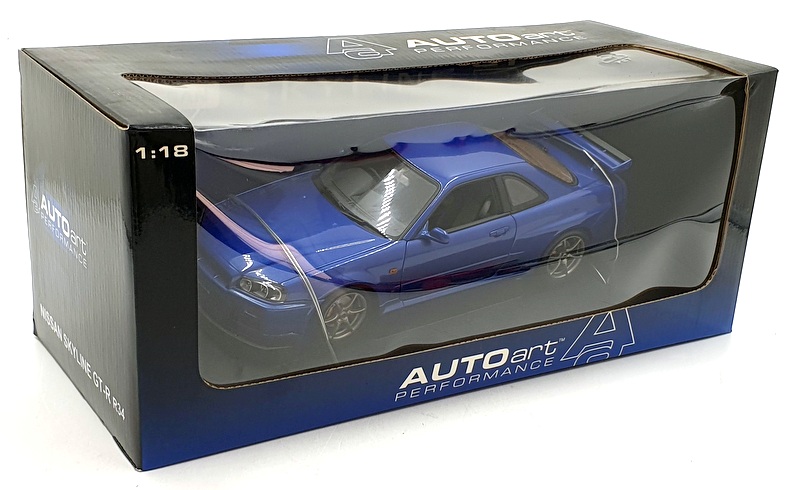 Autoart 1/18  Scale Diecast 77301 - 1999 Nissan Skyline R34 GT-R - Blue