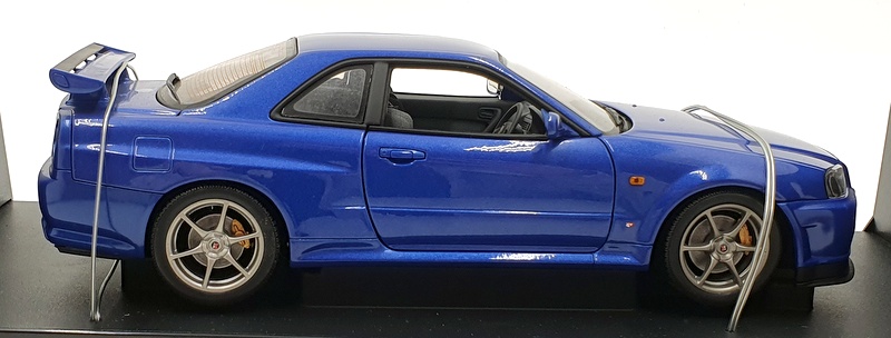 Autoart 1/18  Scale Diecast 77301 - 1999 Nissan Skyline R34 GT-R - Blue