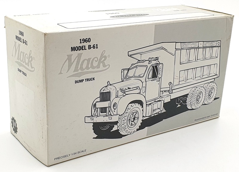 First Gear 1/34 Scale 19-1989 1960 Model B-61 Mack Dump Truck Carr Bros