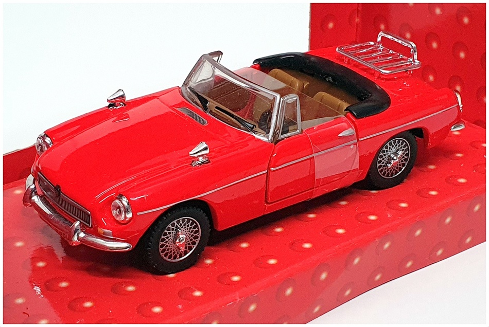 Cararama 1/43 Scale Diecast 25000 - MG MGB Convertible - Red