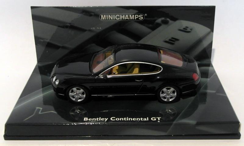 Minichamps 1/43 Scale Diecast 436 139021 - 2003 Bentley Continental GT - Black