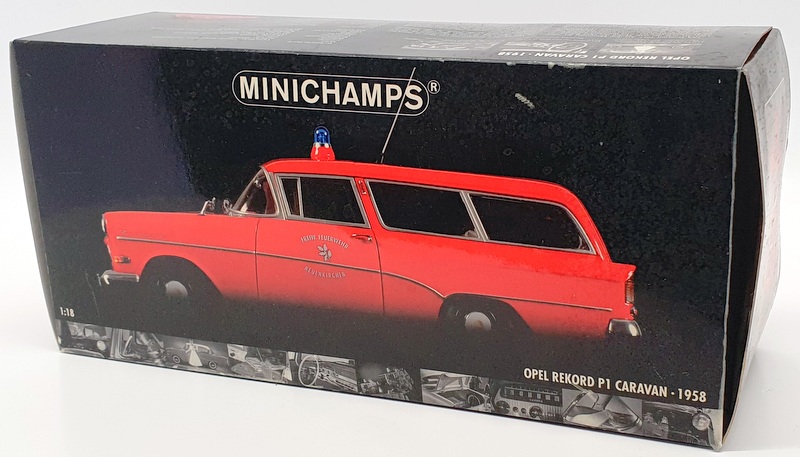 Minichamps 1/18 Scale Model Car 180 043291 - Opel Rekord P1 Caravan