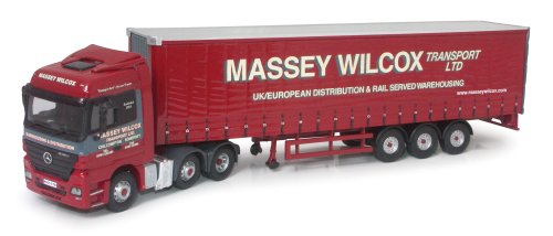 Corgi 1/50 Scale CC13819 - Mercedes Actros Curtainside - Massey Wilcox